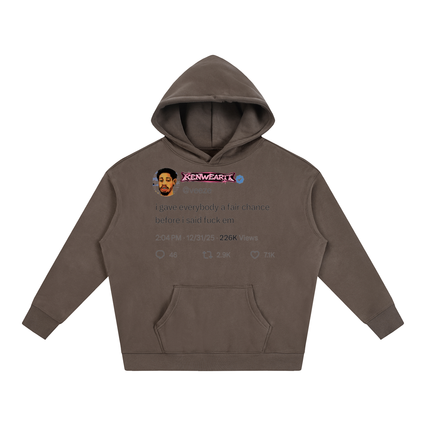 'KENWEAR' TWITTER FLEE HOODIE