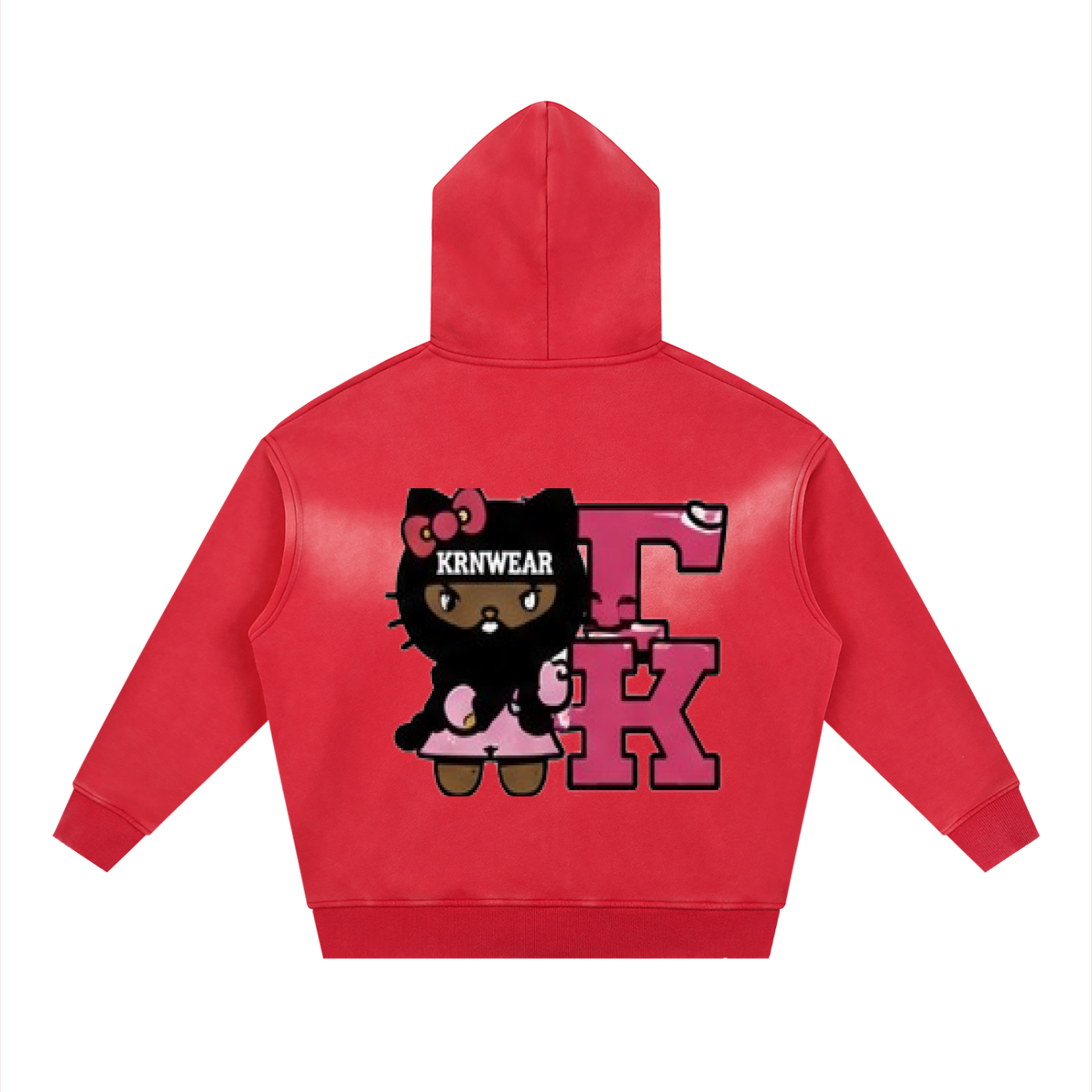Sunfade Two-way Zipper Boxy Fleece Hoodie