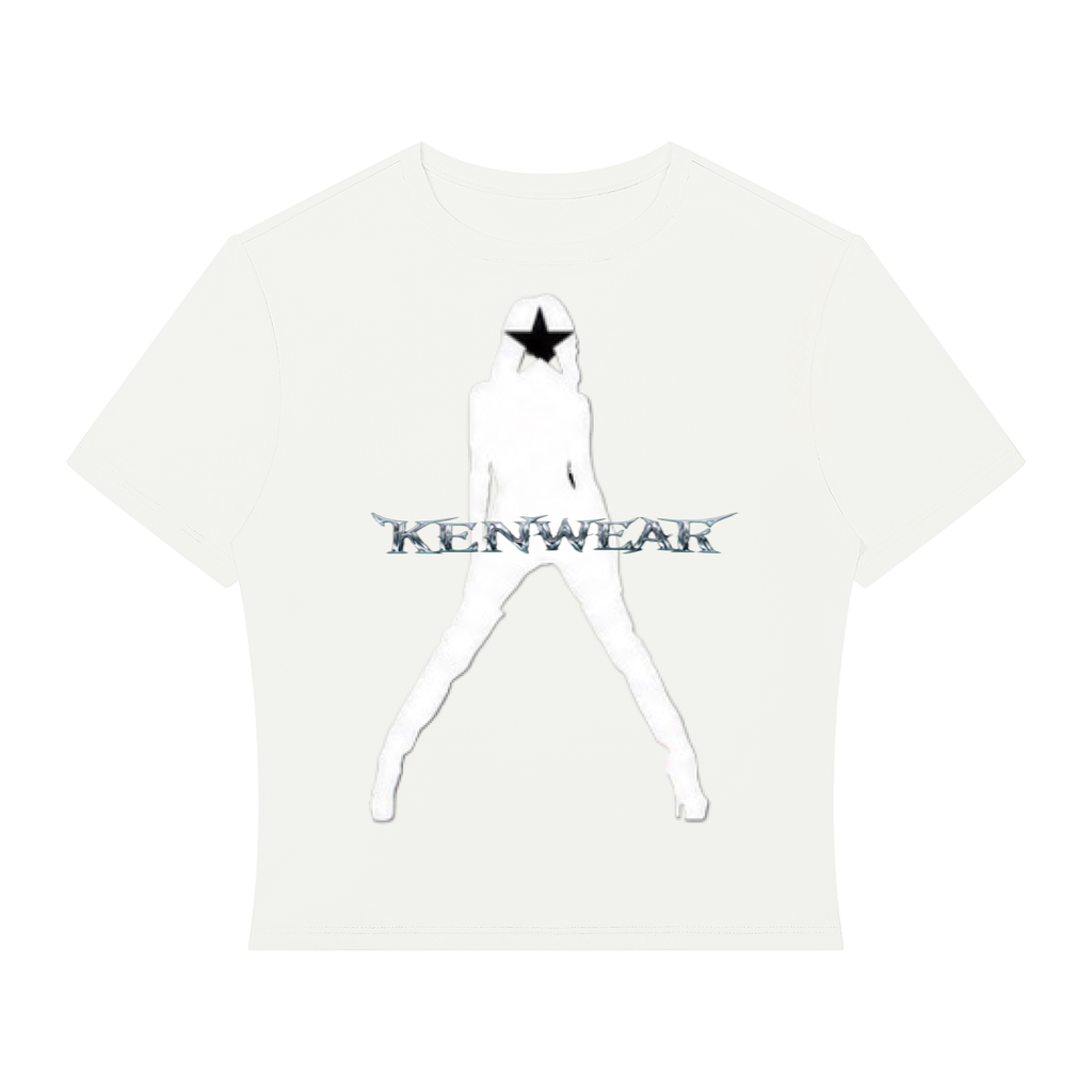'KENWEAR' STAR GIRL CROP TEE