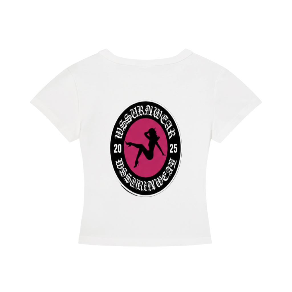 'WSSUKRNWEAR' CROPPED GRAPHIC TEE