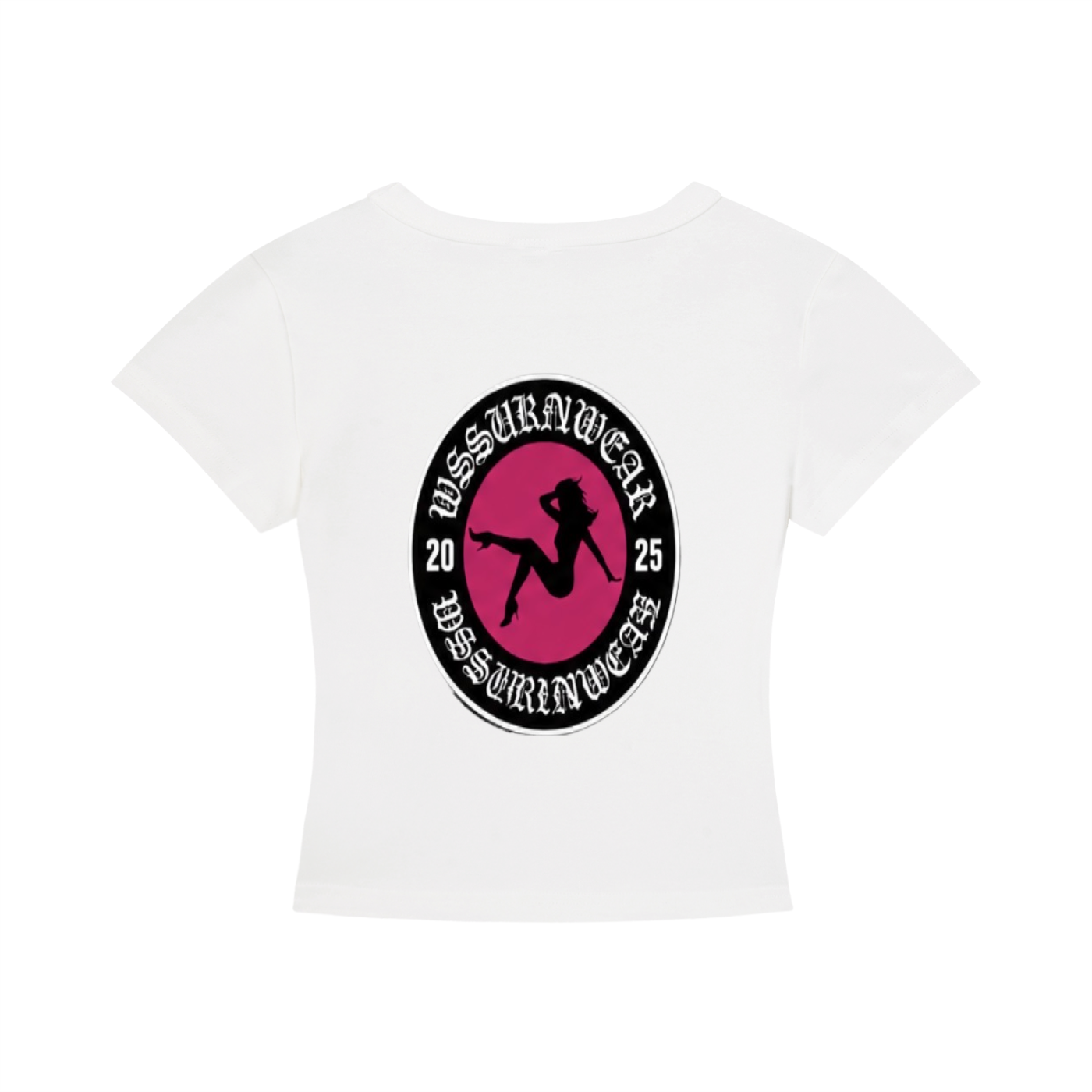 'WSSUKRNWEAR' CROPPED GRAPHIC TEE