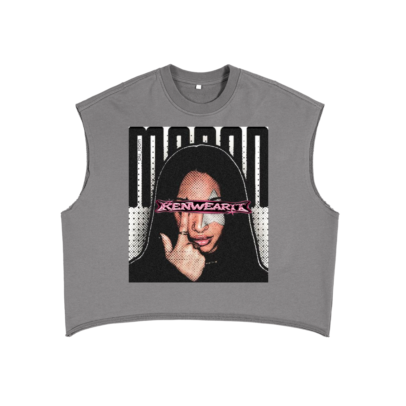 'KENWEARIT' CROPPED GRAPHIC TEE