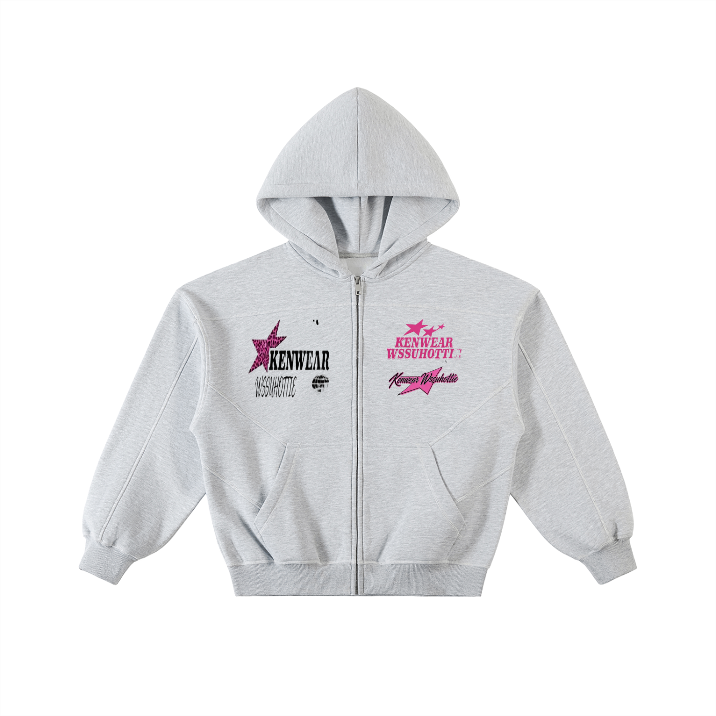 'KENWEAR WSSUHOTTIE' ZIP HOODIE