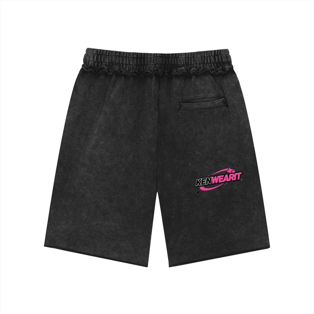 'KENWEARIT' WASH RAW JORTS