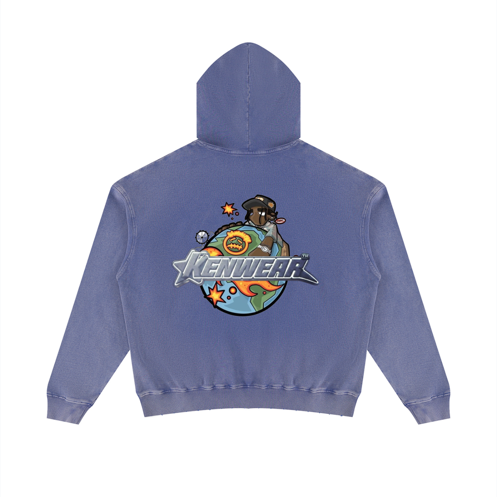 'KENWEAR' WASHED HOODIE