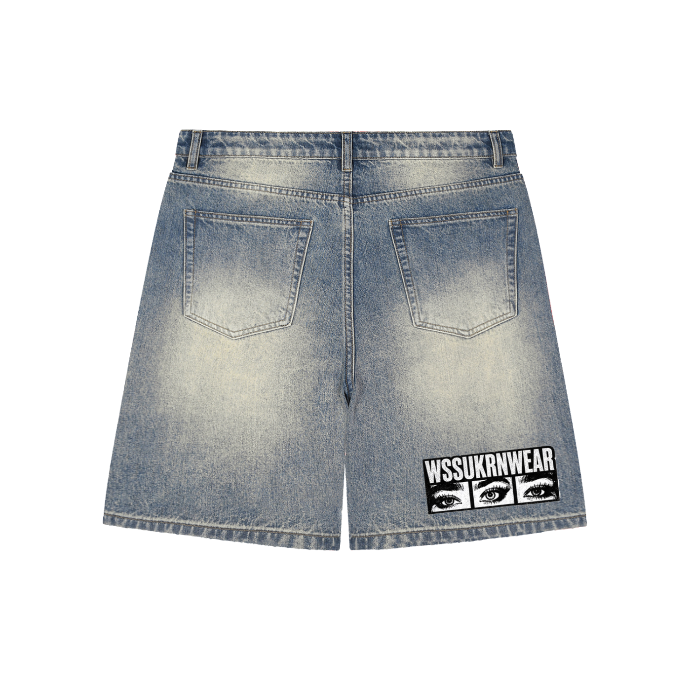 'WSSUKRNWEAR'  DENIM JORTS