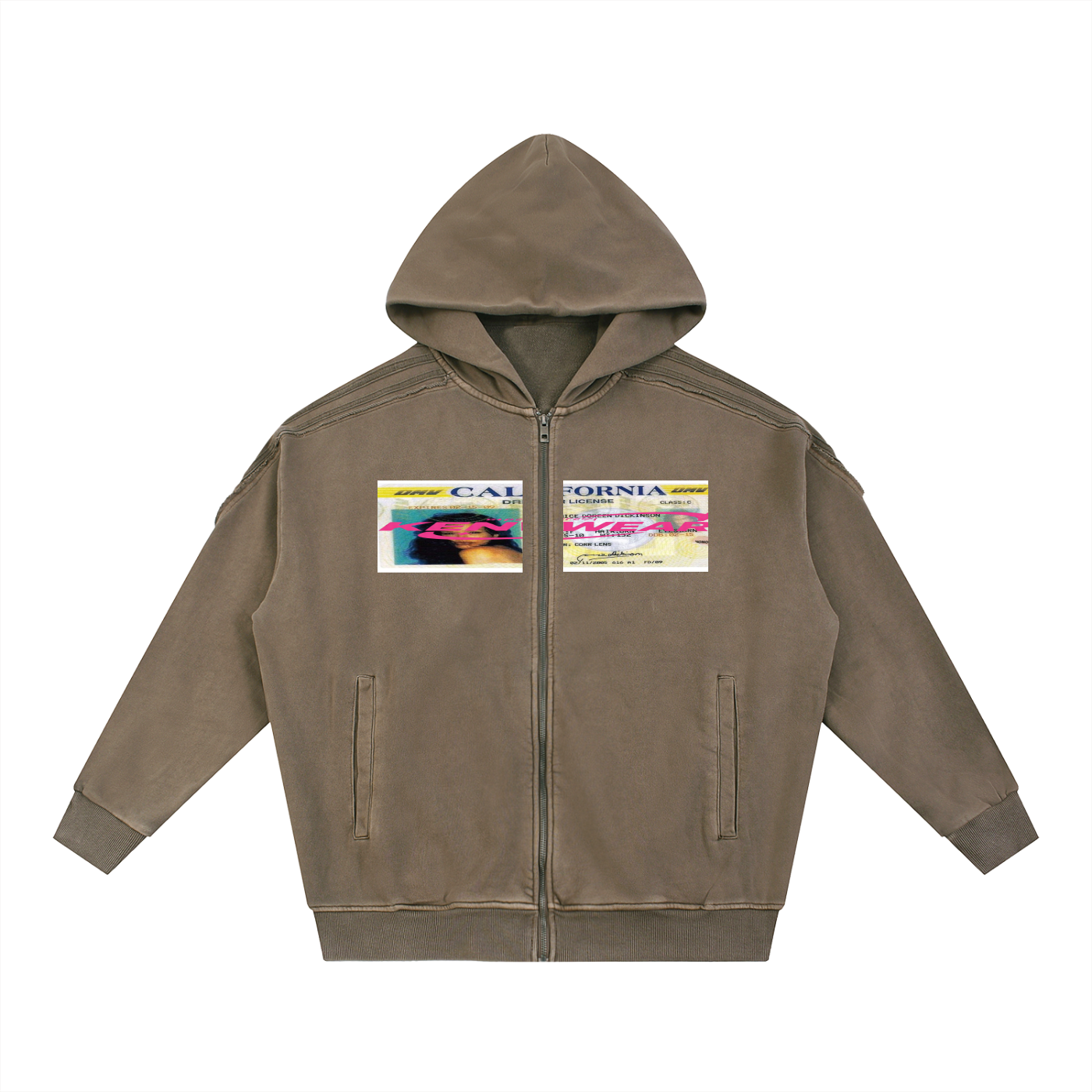 'KENWEAR' ID CARD ZIP HOODIE