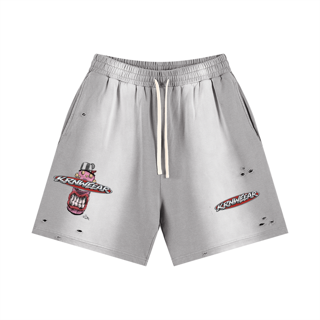 Sun Fade Distressed Shorts