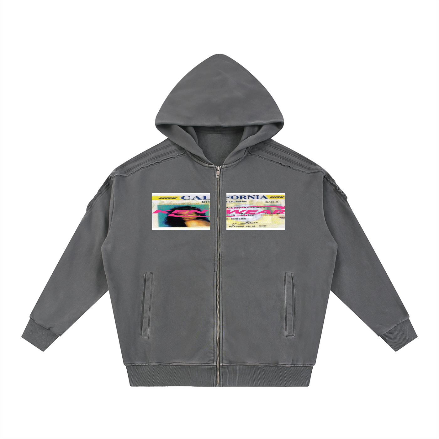 'KENWEAR' ID CARD ZIP HOODIE