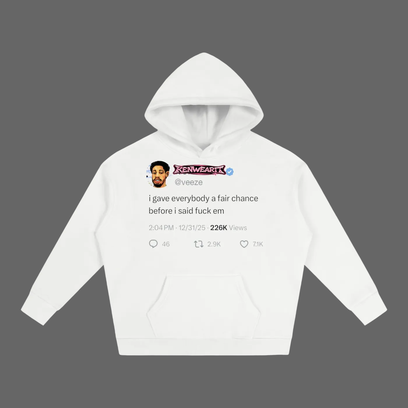 'KENWEAR' TWITTER FLEE HOODIE