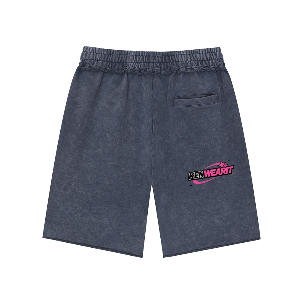 'KENWEARIT' WASH RAW JORTS