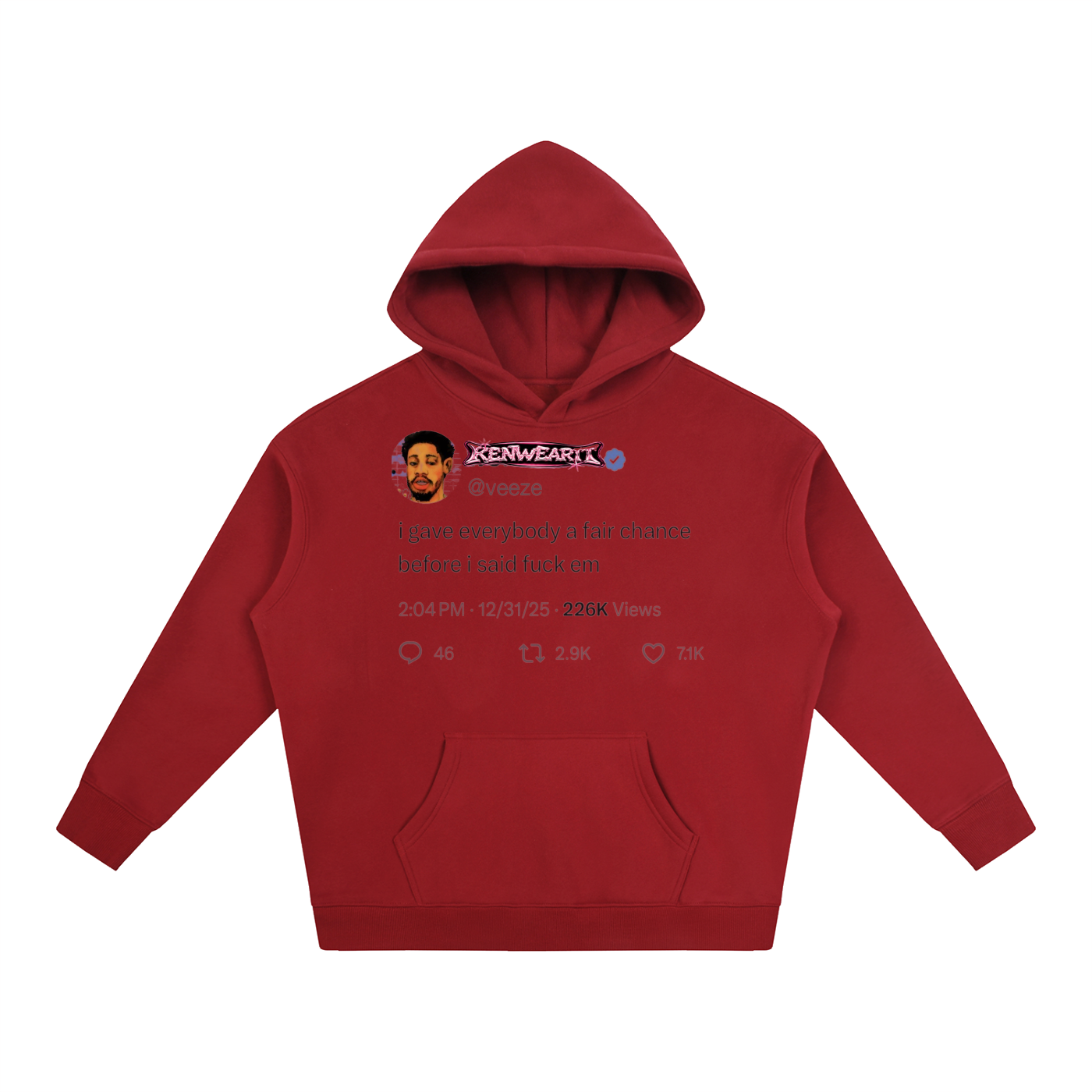 'KENWEAR' TWITTER FLEE HOODIE