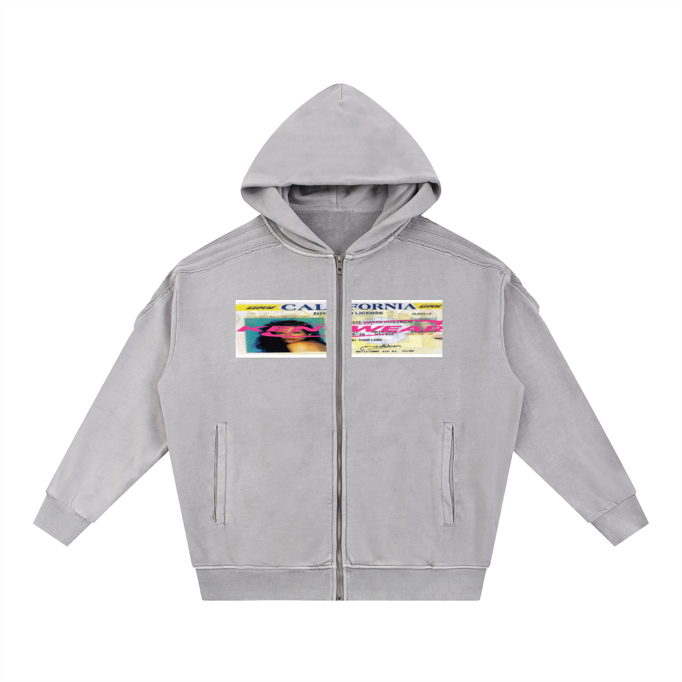 'KENWEAR' ID CARD ZIP HOODIE