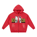 Sunfade Two-way Zipper Boxy Fleece Hoodie