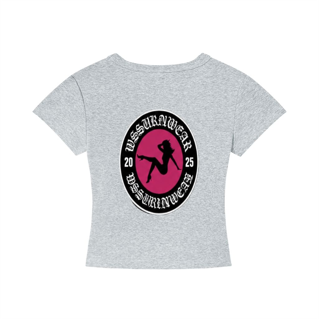 'WSSUKRNWEAR' CROPPED GRAPHIC TEE