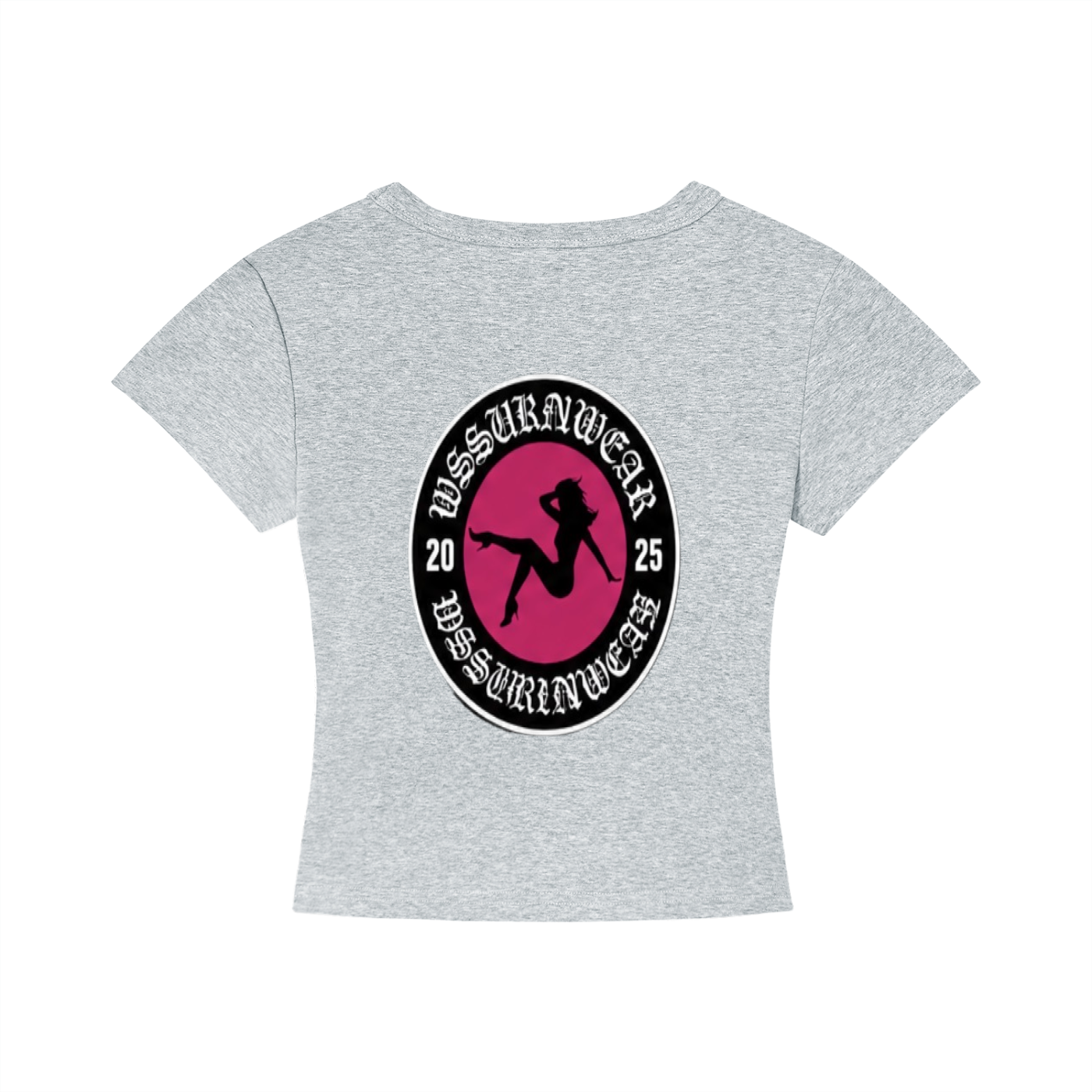 'WSSUKRNWEAR' CROPPED GRAPHIC TEE