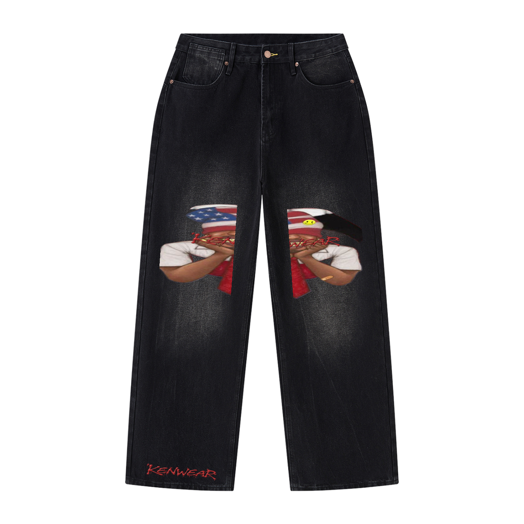 'KENWEAR' VINTAGE GRAPHIC JEANS