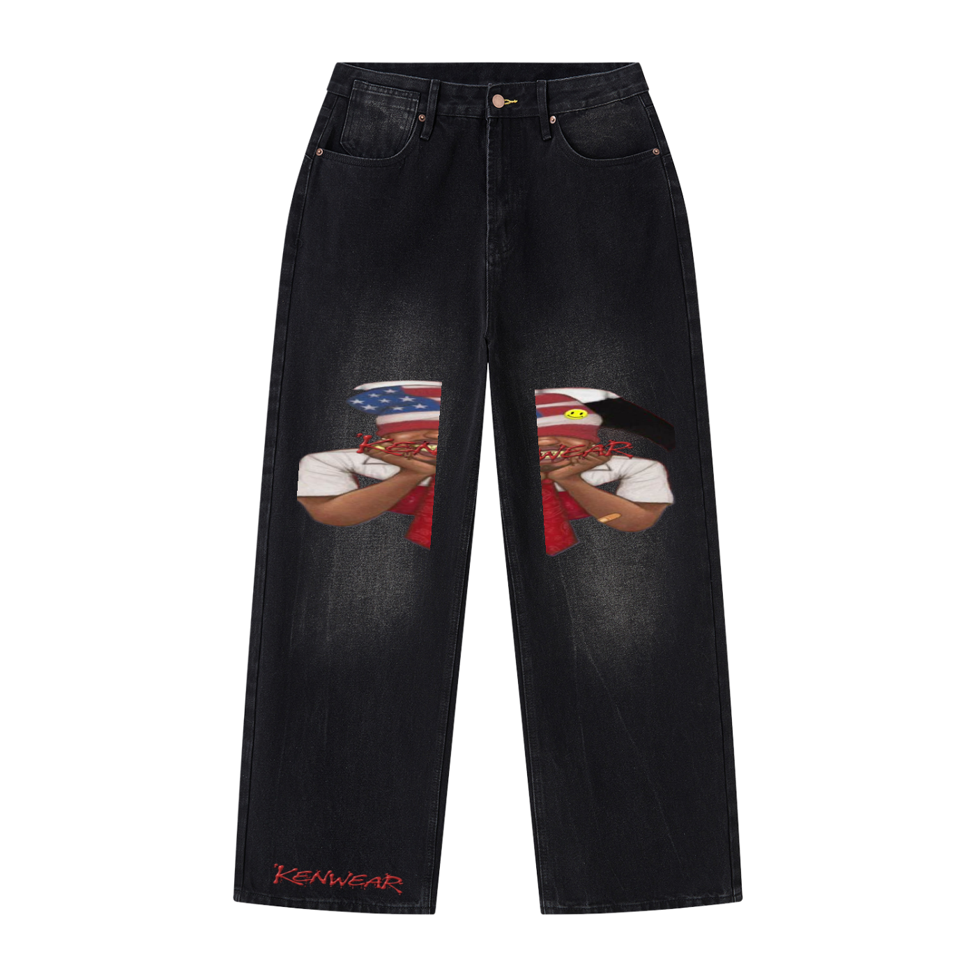 'KENWEAR' VINTAGE GRAPHIC JEANS