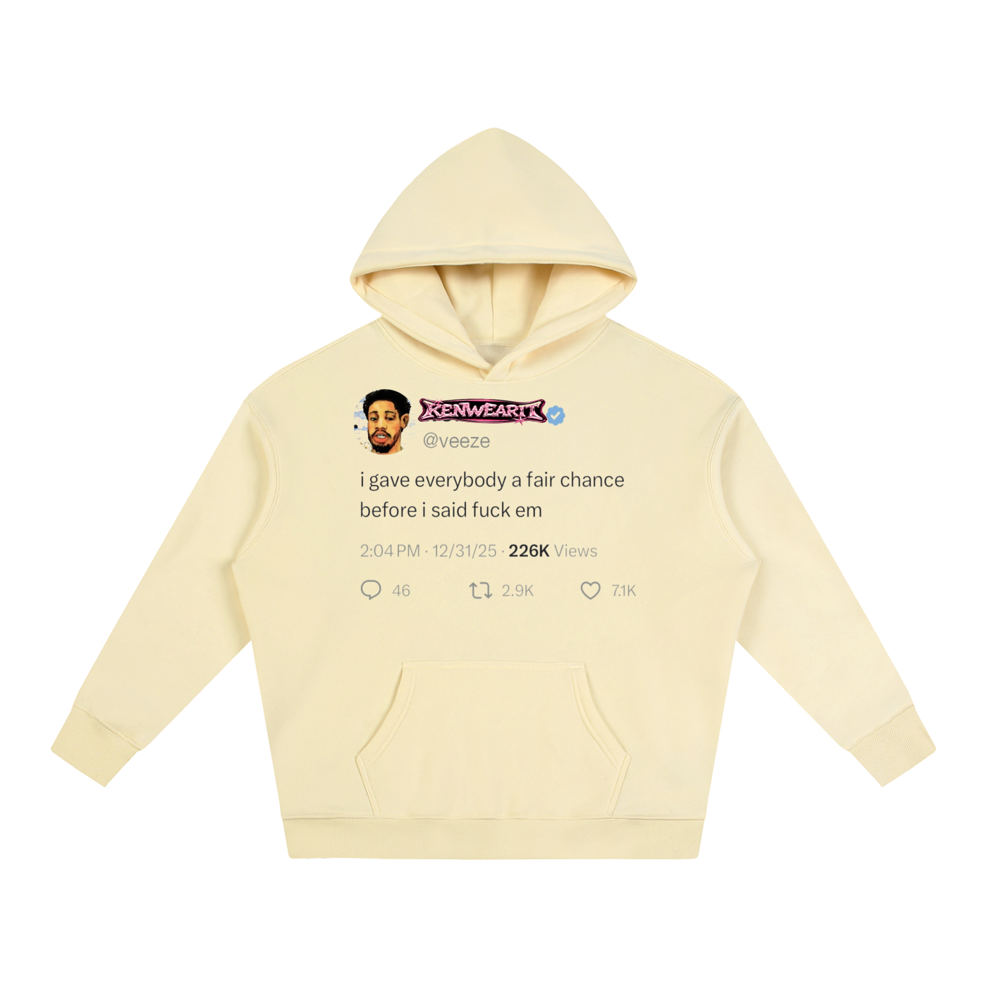 'KENWEAR' TWITTER FLEE HOODIE