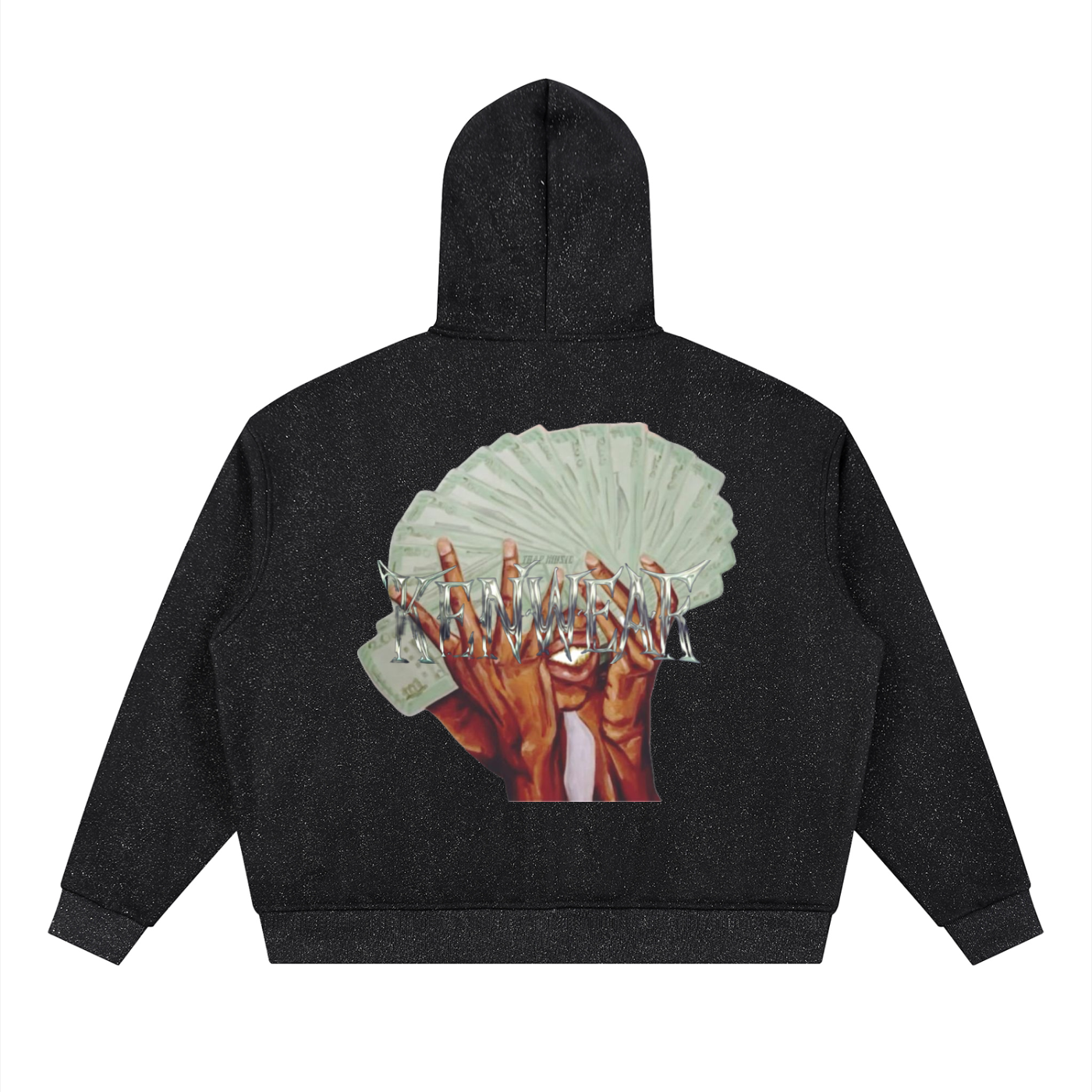 Unisex Sparkles Full Zip Boxy Hoodie
