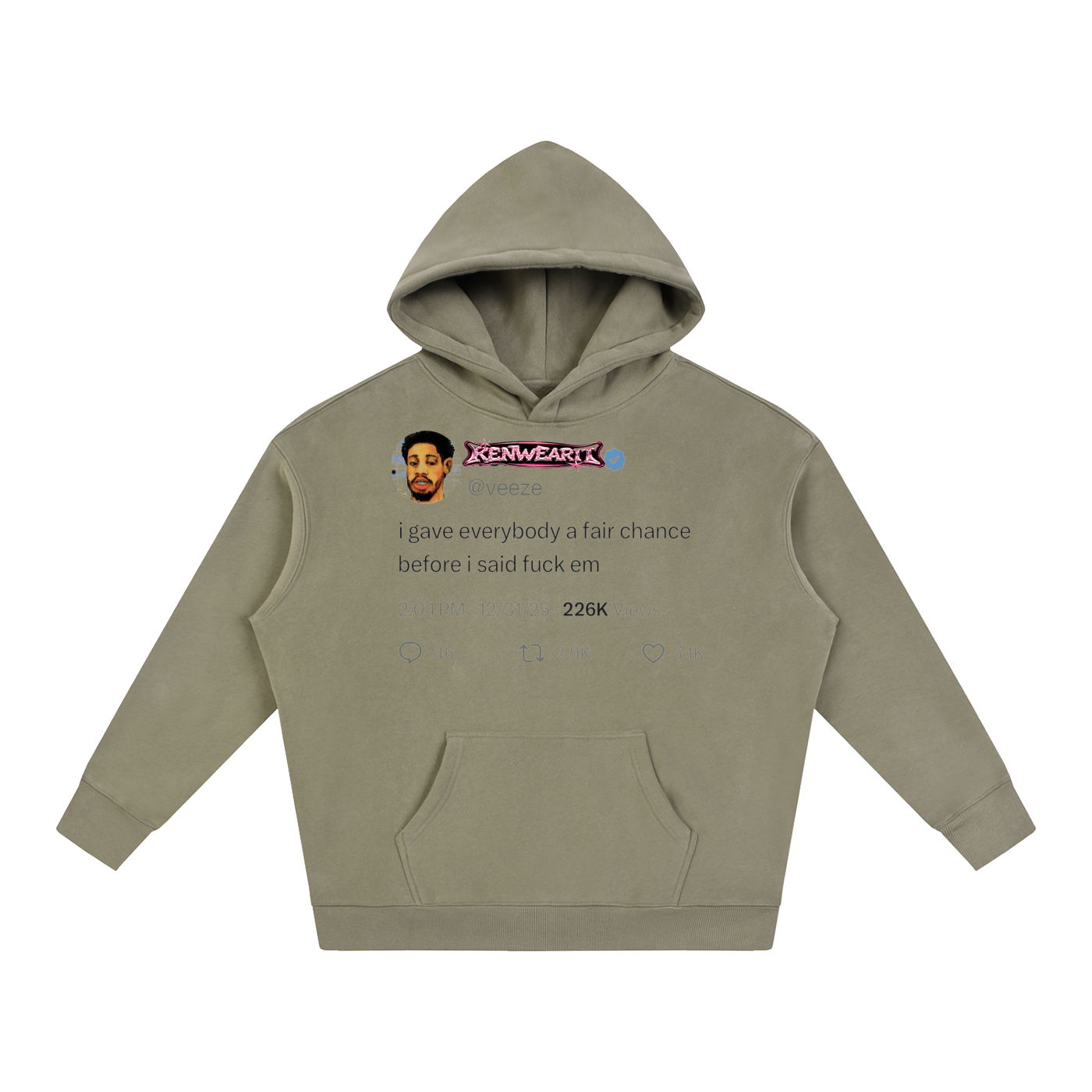 'KENWEAR' TWITTER FLEE HOODIE