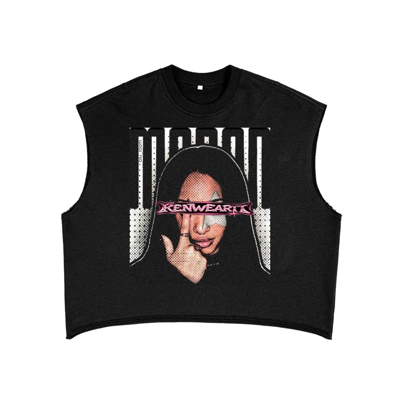'KENWEARIT' CROPPED GRAPHIC TEE