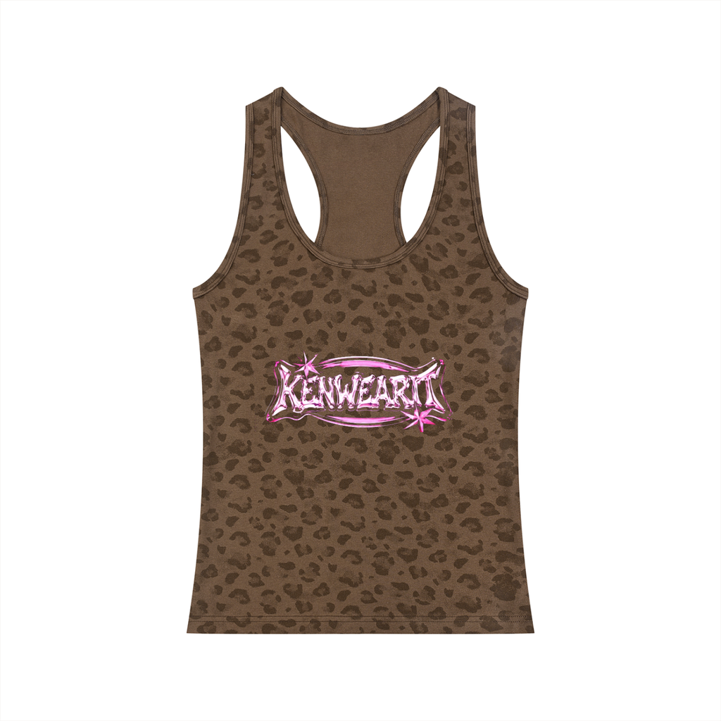 'KENWEARIT' LEOPARD TANK TOP