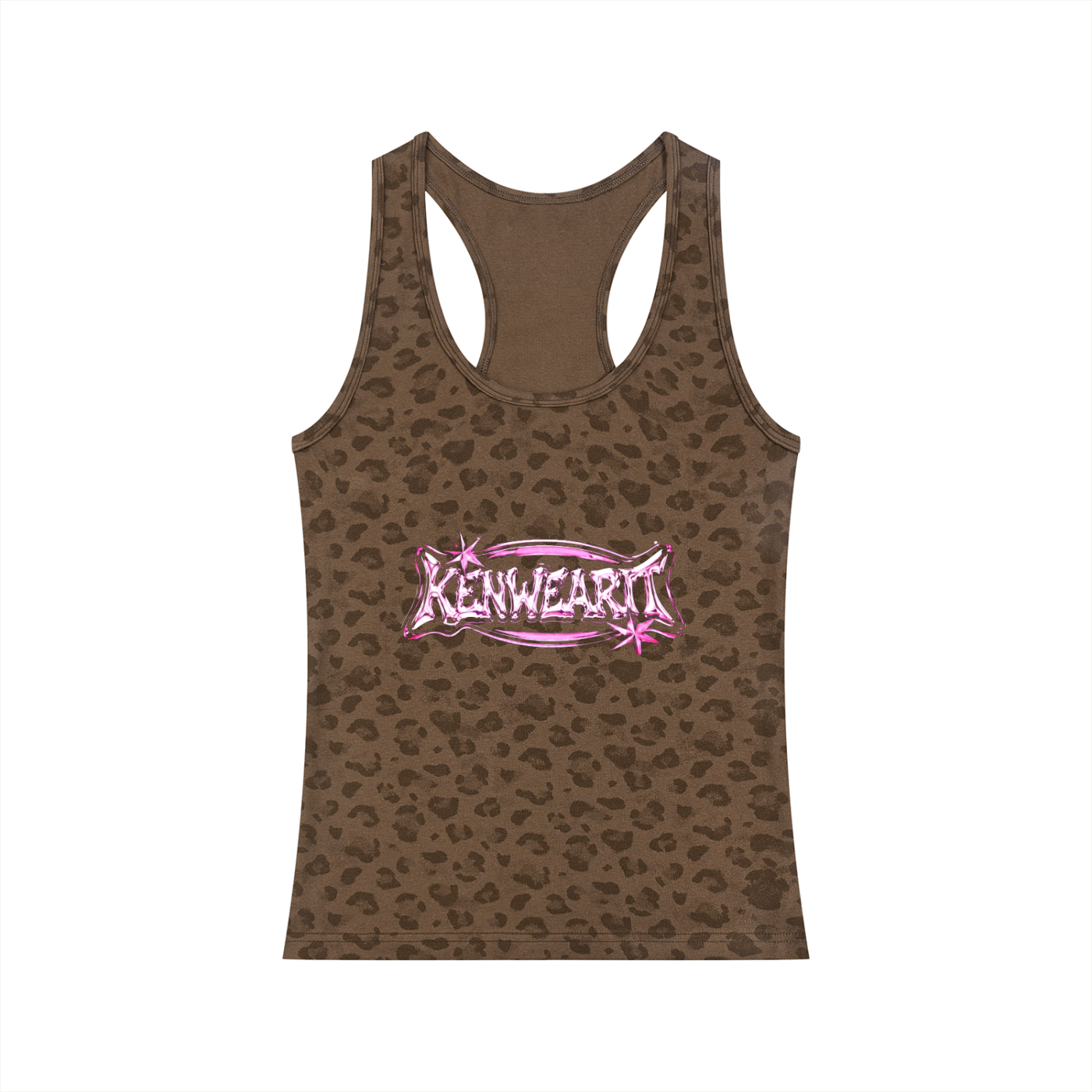 'KENWEARIT' LEOPARD TANK TOP