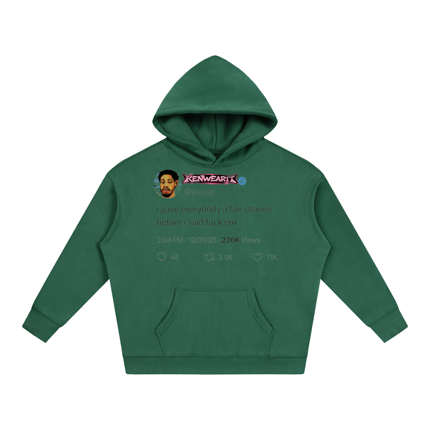 'KENWEAR' TWITTER FLEE HOODIE