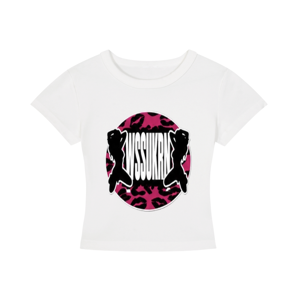 'WSSUKRNWEAR' CROPPED GRAPHIC TEE