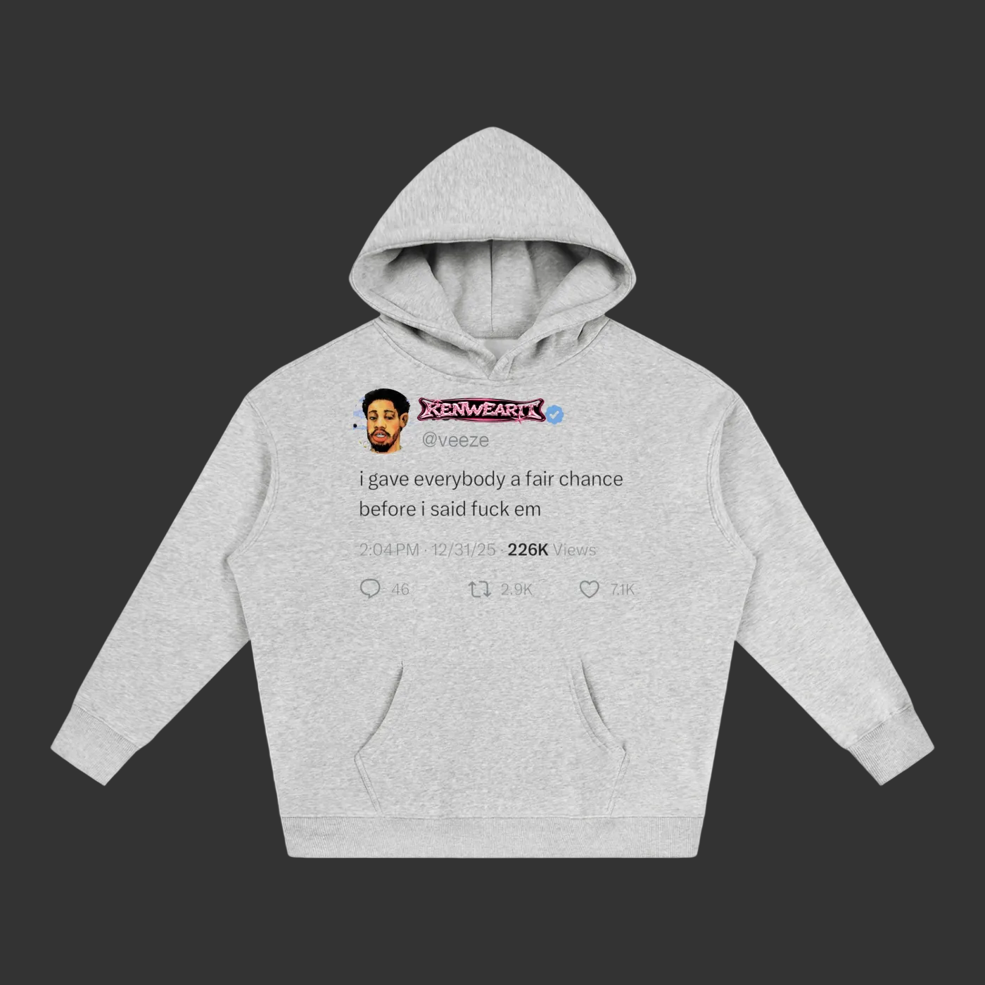 'KENWEAR' TWITTER FLEE HOODIE