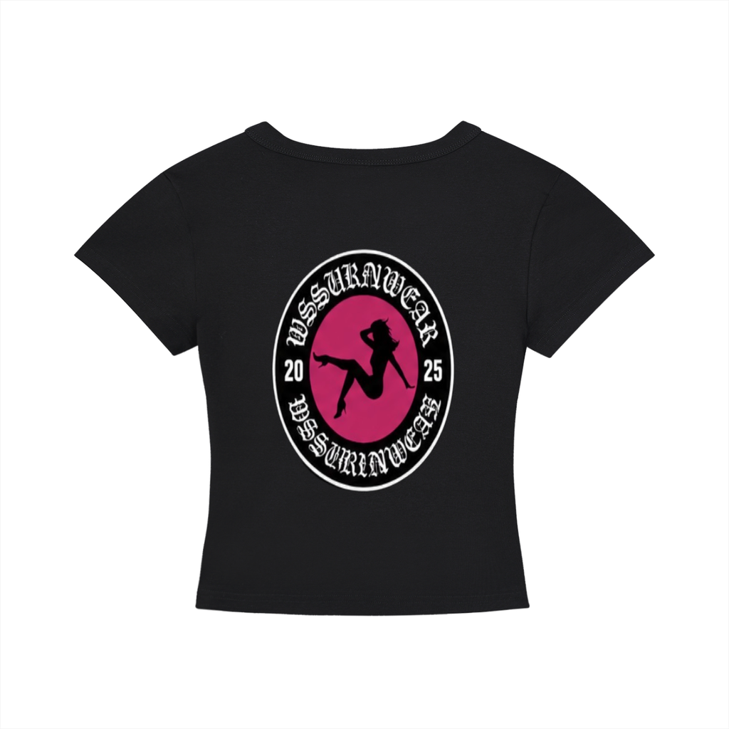 'WSSUKRNWEAR' CROPPED GRAPHIC TEE