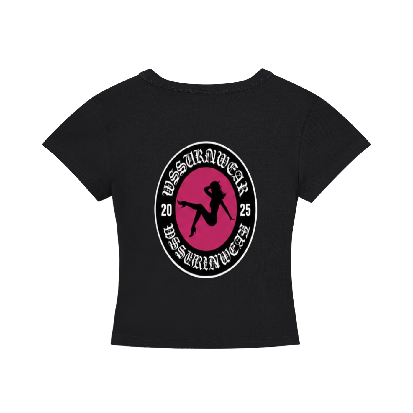 'WSSUKRNWEAR' CROPPED GRAPHIC TEE