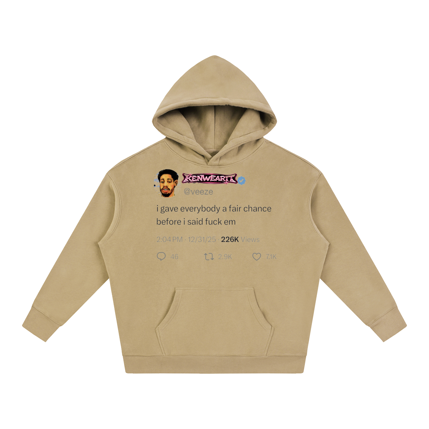 'KENWEAR' TWITTER FLEE HOODIE