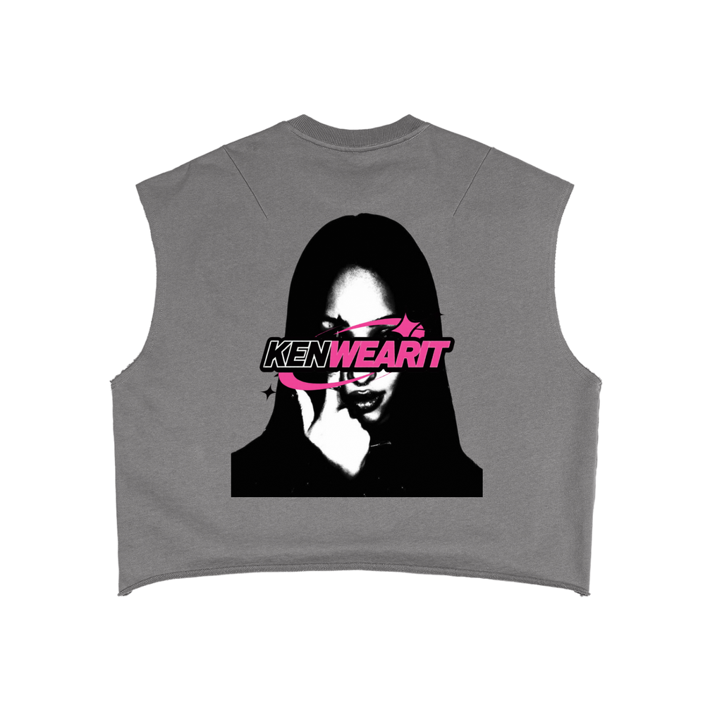 'KENWEARIT' CROPPED GRAPHIC TEE