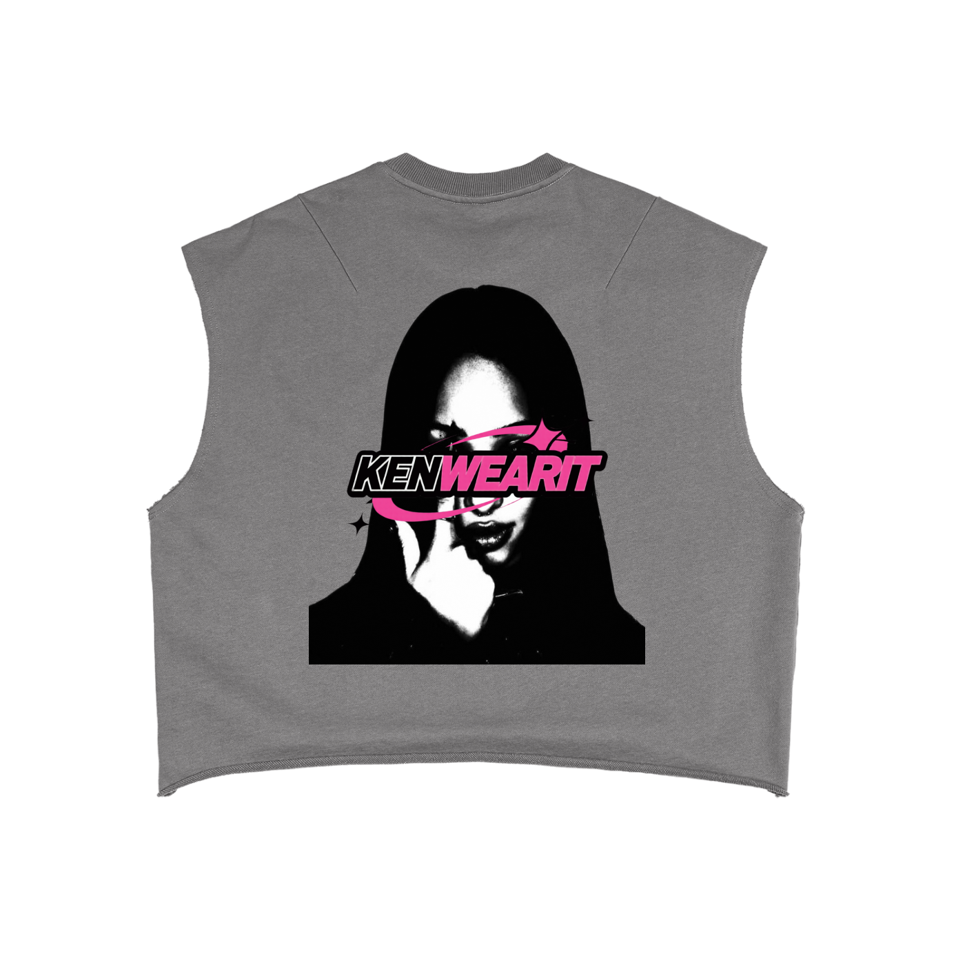 'KENWEARIT' CROPPED GRAPHIC TEE