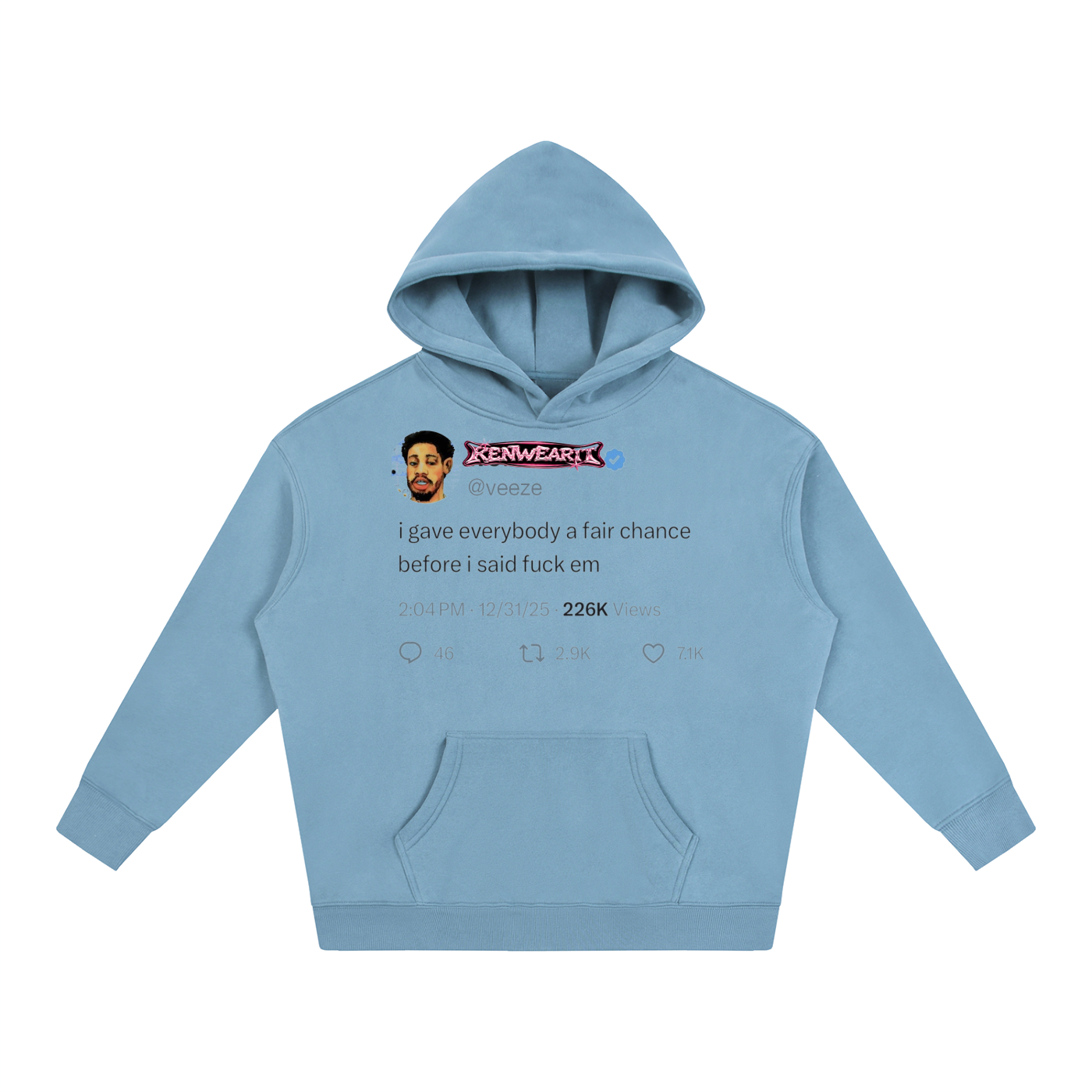 'KENWEAR' TWITTER FLEE HOODIE