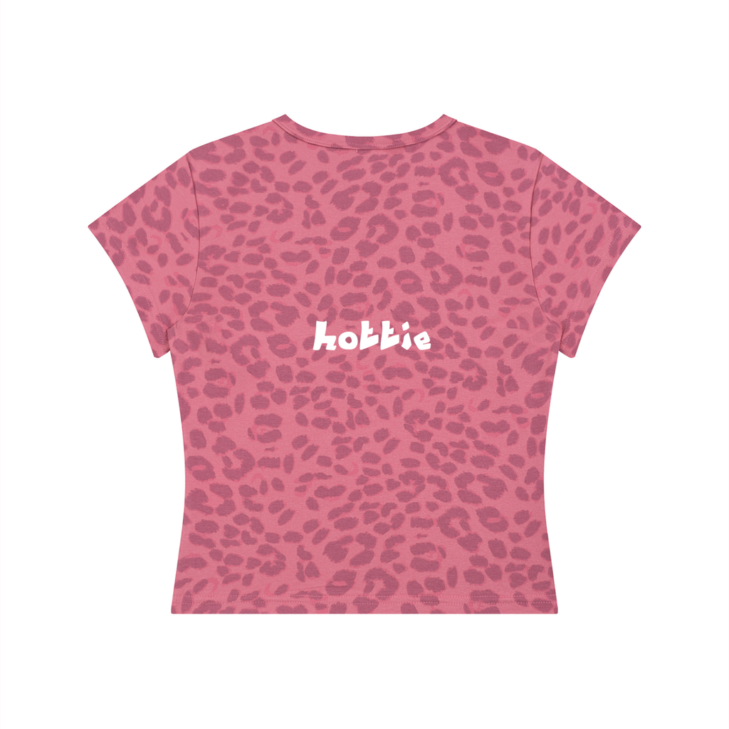 'KENWEARIT' PINK LEOPARD PRINT TEE
