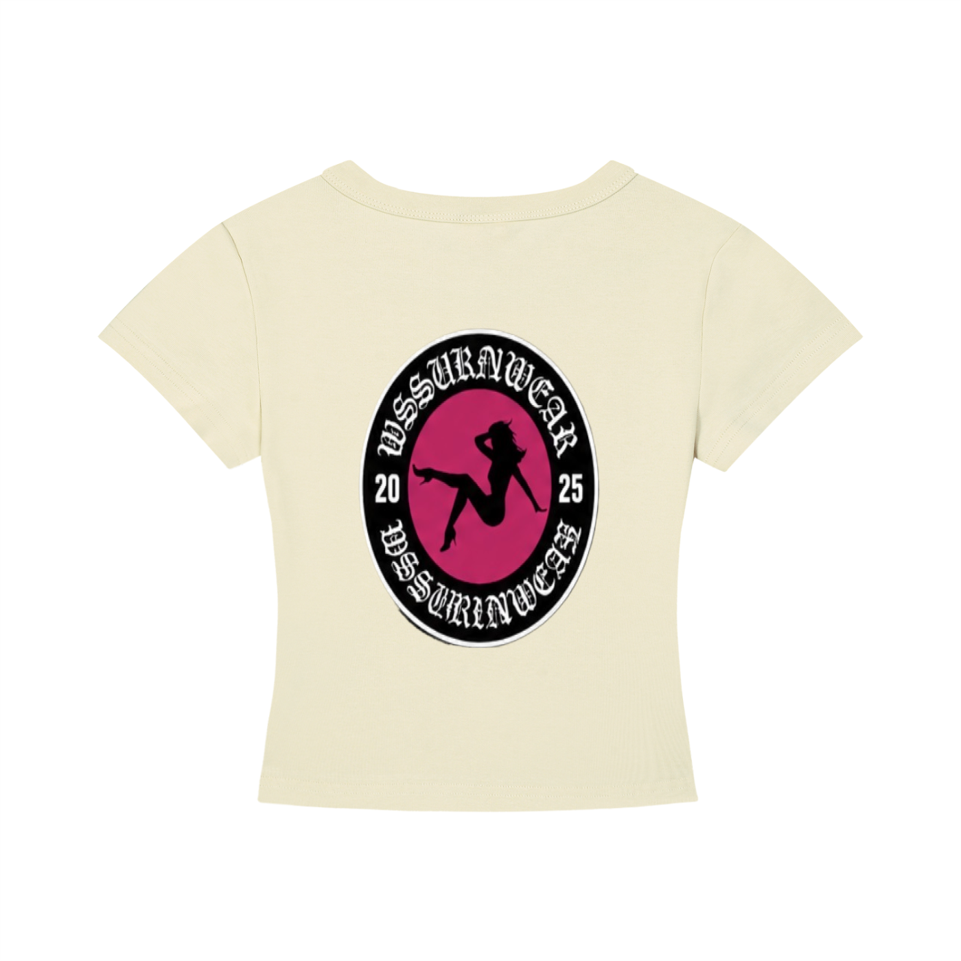 'WSSUKRNWEAR' CROPPED GRAPHIC TEE